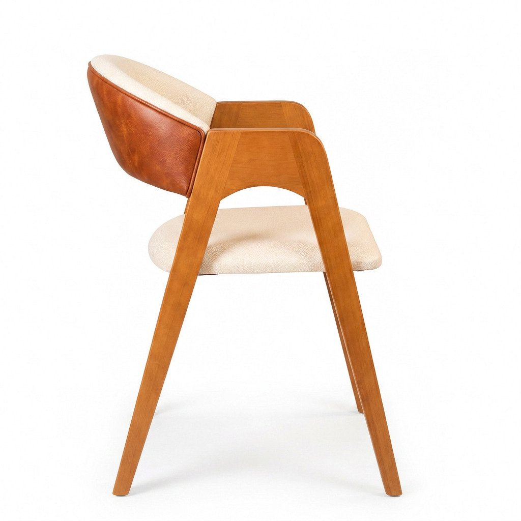 Cadeira Estofada Lamille Off White